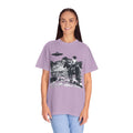 UFO Meets Cowboy Unisex Garment Shirt -Dyed  T Shirt