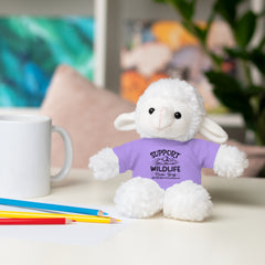 Stuffed Animals with T Shirt,Funny Quote,Support Wildlife Raise Boys,gift for him,gift for her,Birthday Gift,Everyday gift,animal lover gift