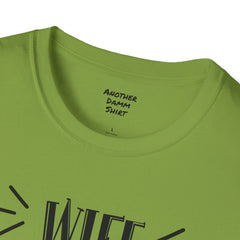 Wife Nurse Mom - Unisex Softstyle T-Shirt | Nurse Awareness,Medical Wear,Gift For Him,Scrubs Lover,Hospital Staff Gift,Gift For Her,RN