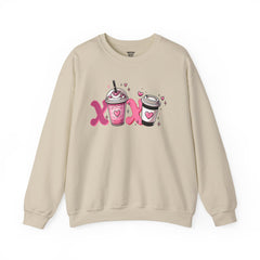 Woman's Love Coffee Valentine -  Unisex Heavy Blend™ Crewneck Sweatshirt