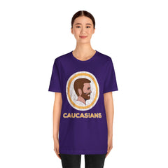 Bearded Graphic Tee - Funny Caucasians Satire Head Shot Unisex Jersey Short Sleeve Tee