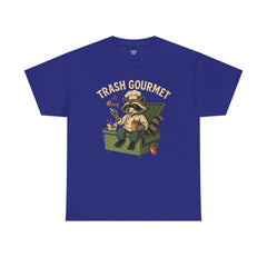 Trash Gourmet Unisex Heavy Cotton Tee, Funny Graphic T-Shirt, Quirky Casual Wear, Unique Gift for Food Lovers, Eco-Friendly Apparel