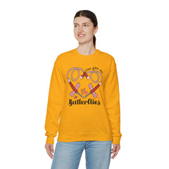 You Give Me Butterflies - Unisex Heavy Blend™ Crewneck Sweatshirt