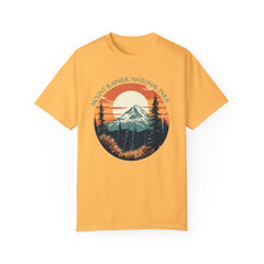 Mount Rainier National Park Graphic, Comfort Colors Soft Relaxed Fit Unisex Garment-Dyed T-shirt
