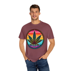 MARIJUANA LEAF TShirt, Vintage Style tee, Leaf Graphic Tee, Weed Lover, Smoke Cannabis tee, Relaxed Fit tee, Stoner Lifestyle, Retro Style