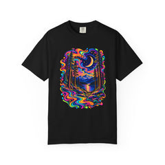 Mystical Psychedelic Moonlit Forest T-Shirt