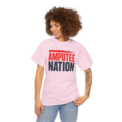 Amputee Nation Unisex Heavy Cotton Tee, Support Shirt, Gift for Amputees, Awareness Apparel, Casual Comfort Wear
