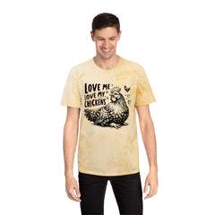 Love Me Love My Chickens Graphic Unisex Color Blast T-Shirt