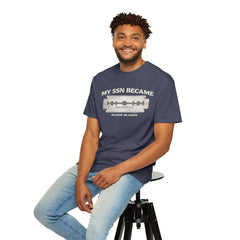 My SSN Became Razor Blades Graphic Vintage Submarine Veteran Tee