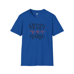 Blessed Nurse - Unisex Softstyle T-Shirt | Nurse Awareness, Medical Wear, Gift For Her, Scrubs Tee, Medical Staff Gift, Registered Nurse, RN