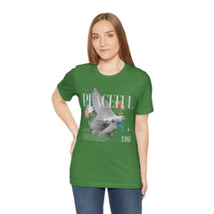 Peaceful Flowers With Dove Unisex Tee