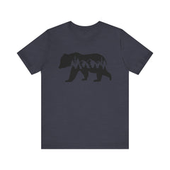 Nature-Inspired Bear Graphic Tee, Outdoor Adventure Shirt, Wilderness Apparel, Hiking Gift, Unisex Nature T-Shirt