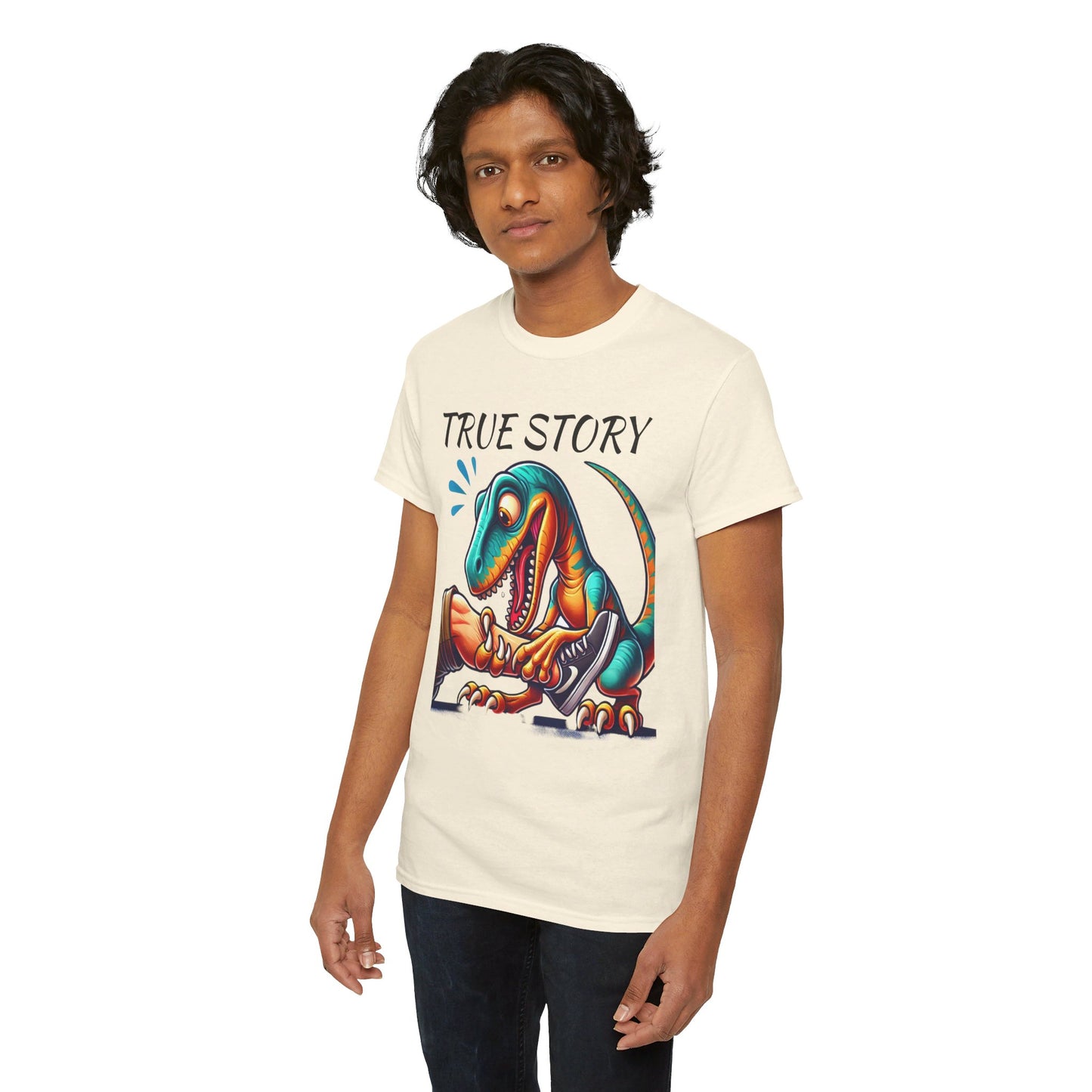 True Story Amputee Dinosaur Humor - Unisex Garment-Dyed T-shirt