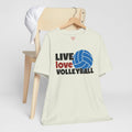 Live Love Volleyball T Shirt,gift for her,gift for him,volleyball gift,sports tee,team shirt,player gift,coach gift,Love Volleyball,Spike it