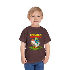 Toddler Chicken Jockey Tee - Fun Minecraft Animal T-Shirt for Kids