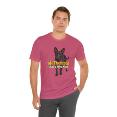 My Therapist Has A Wet Nose Personalized with your dog(s) image T-Shirt