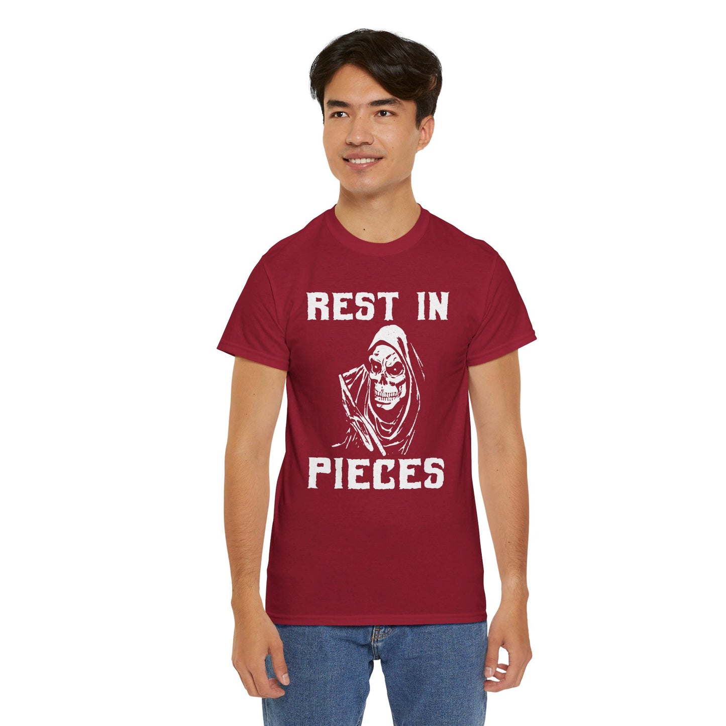 REST IN PIECES Ghoul Graphic, Unisex Heavy Cotton Tee