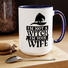 Princess Bride Quote Mug,I'm Not A Witch I'm Your Wife,Valerie,Carol Kane fan,80s Movie Quote,romcom mug,movie lover gift,comedy movie mug,