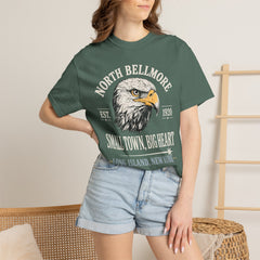 Your Home Town Personalized Eagle T‑Shirt — "Small Town, Big Heart"