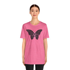 Butterfly Cancer Awareness and Survivor - Unisex Jersey Short Sleeve Tee