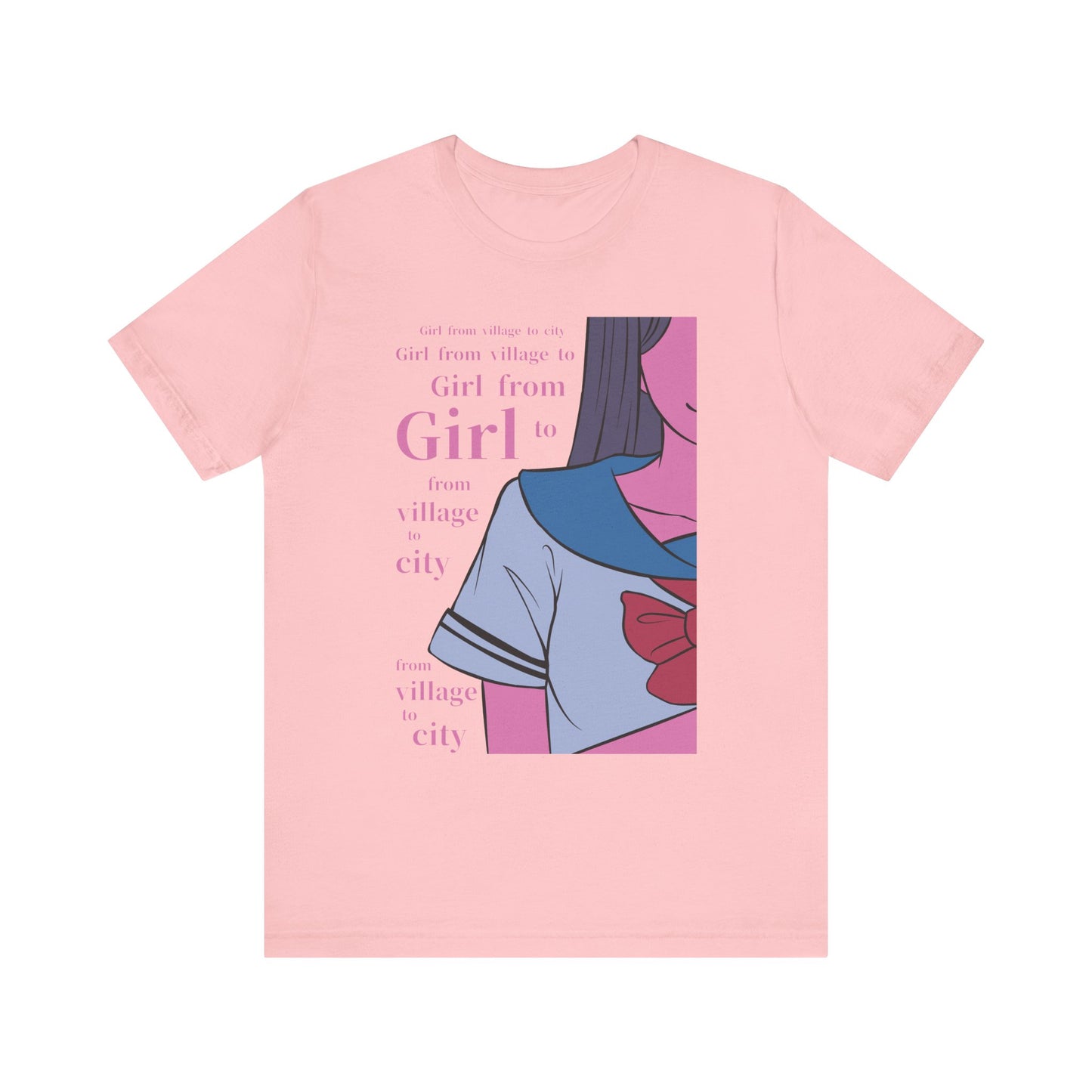 Anime Girl Art - Unisex Jersey Short Sleeve Tee