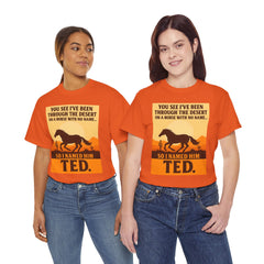 Desert Adventure Tee, Funny Horse Song T-Shirt, Gift for Horse Lovers, Unisex Cotton Tee for All Occasions, Unique Quote Shirt