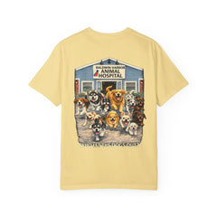 Back Graphic "Who Let the Dogs Out?" Baldwin Harbor Animal Hospital Cute Vet Clinic T Shirt
