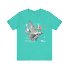 Peaceful Flowers With Dove Unisex Tee