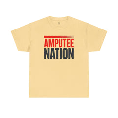 Amputee Nation Unisex Heavy Cotton Tee, Support Shirt, Gift for Amputees, Awareness Apparel, Casual Comfort Wear