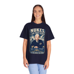 Nukes I Am Your Father Vintage United States Navy Nuclear Power Submarine Graphic T-Shirt