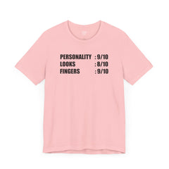 Personality Looks Fingers, Check! - Unisex Jersey Short Sleeve Tee | Amputee Aware,Amputee Humor,Finger Amputee,Gift For Him,Gift For Her