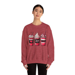 Woman's Coffee Valentine - Unisex Heavy Blend™ Crewneck Sweatshirt