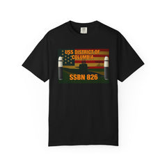 USS District of Columbia SSBN-826 Unisex Garment-Dyed T-Shirt - Military Tribute Apparel
