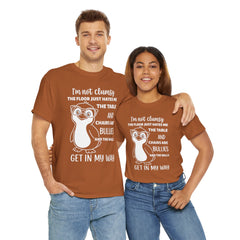 Clumsy Funny Penguin Graphic Tee | Unisex Heavy Cotton Tee | Great Gift for Animal Lovers, Birthdays, Casual Wear, Humorous Gifts, Everyday Style