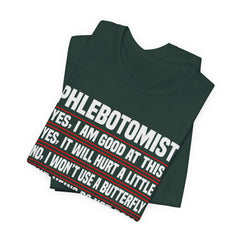 Phlebotomist Humor Tee, Funny Medical Shirt, Nurse Gift, Blood Tech Wear, Cute Phlebotomy Humor, Healthcare Apparel