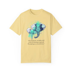 Elephants Graphic  Garment-Dyed T-shirt