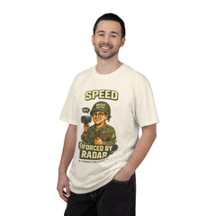 Speed Enforced By Radar T-Shirt — MASH 4077 Retro Traffic Cop Graphic Tee