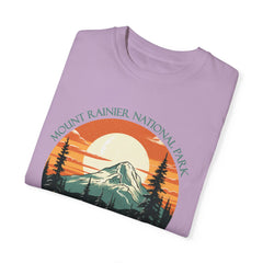 Mount Rainier National Park Graphic, Comfort Colors Soft Relaxed Fit Unisex Garment-Dyed T-shirt