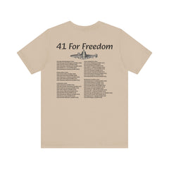 41 For Freedom FBM Fleet Ballistic Missile Submarine Unisex Jersey Short Sleeve Tee