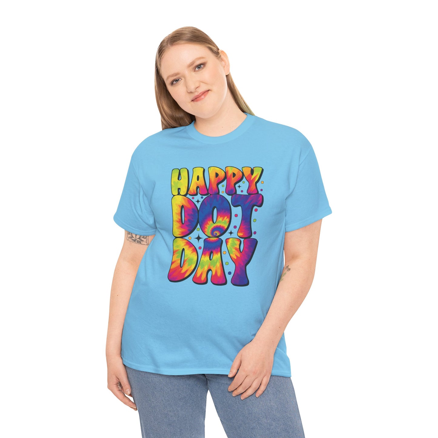 HAPPY DOT DAY - Graphic Unisex Heavy Cotton Tee