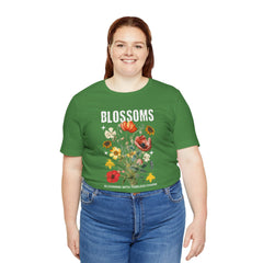 Floral Tee - Blossoms Blooming With Timeless Charm - Positive Vibes