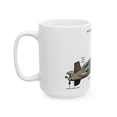 Submarine Design Ceramic Mug, How Submarines Work Gift, Nautical Coffee Cup, Marine Science Mug, Ocean Lover's Gift