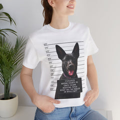K9 Mugshot Personalized with your Dog T-Shirt