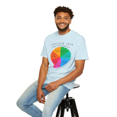 Motivational Talking Head Unisex Garment-Dyed T-Shirt - "And You May Ask Yourself"
