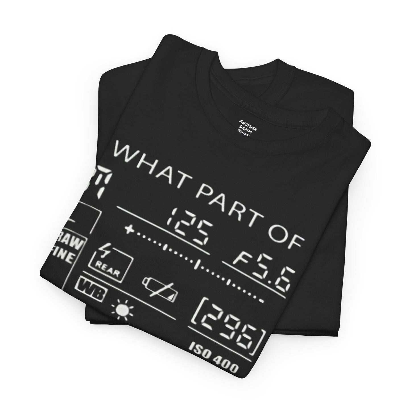 SLR CAMERA DISPLAY, Graphic Unisex Garment-Dyed T-shirt