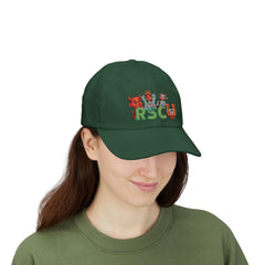 Russell Sage College Mascot Classic Cap - Claim your Memories as a Red Devil, Blue Angel, Purple Cow or Golden Horseshoe