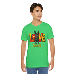 Personalized Love Your Dog T-Shirt — Designed with your dogs name and picture Graphic Tee