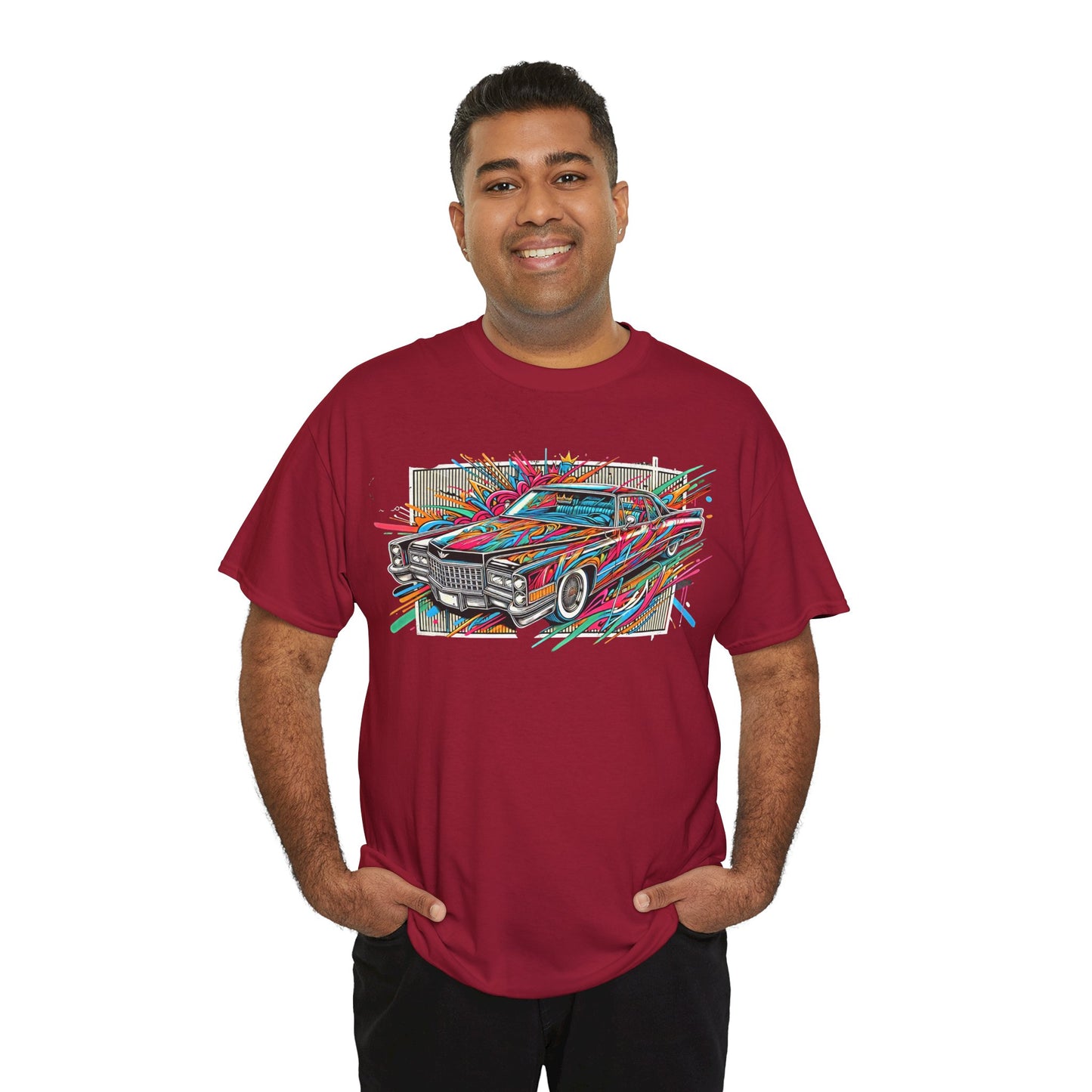 Graffiti Mania Cadillac Eldorado Graphic - Unisex Heavy Cotton Tee