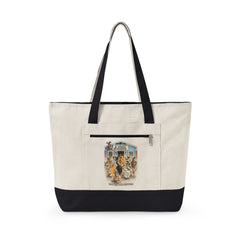 Who Let The Cats Out  Baldwin Harbor Animal Hospital Canvas Tote — Zippered Beach Bag for Cat Lovers