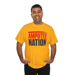 Amputee Nation Unisex Heavy Cotton Tee, Support Shirt, Gift for Amputees, Awareness Apparel, Casual Comfort Wear